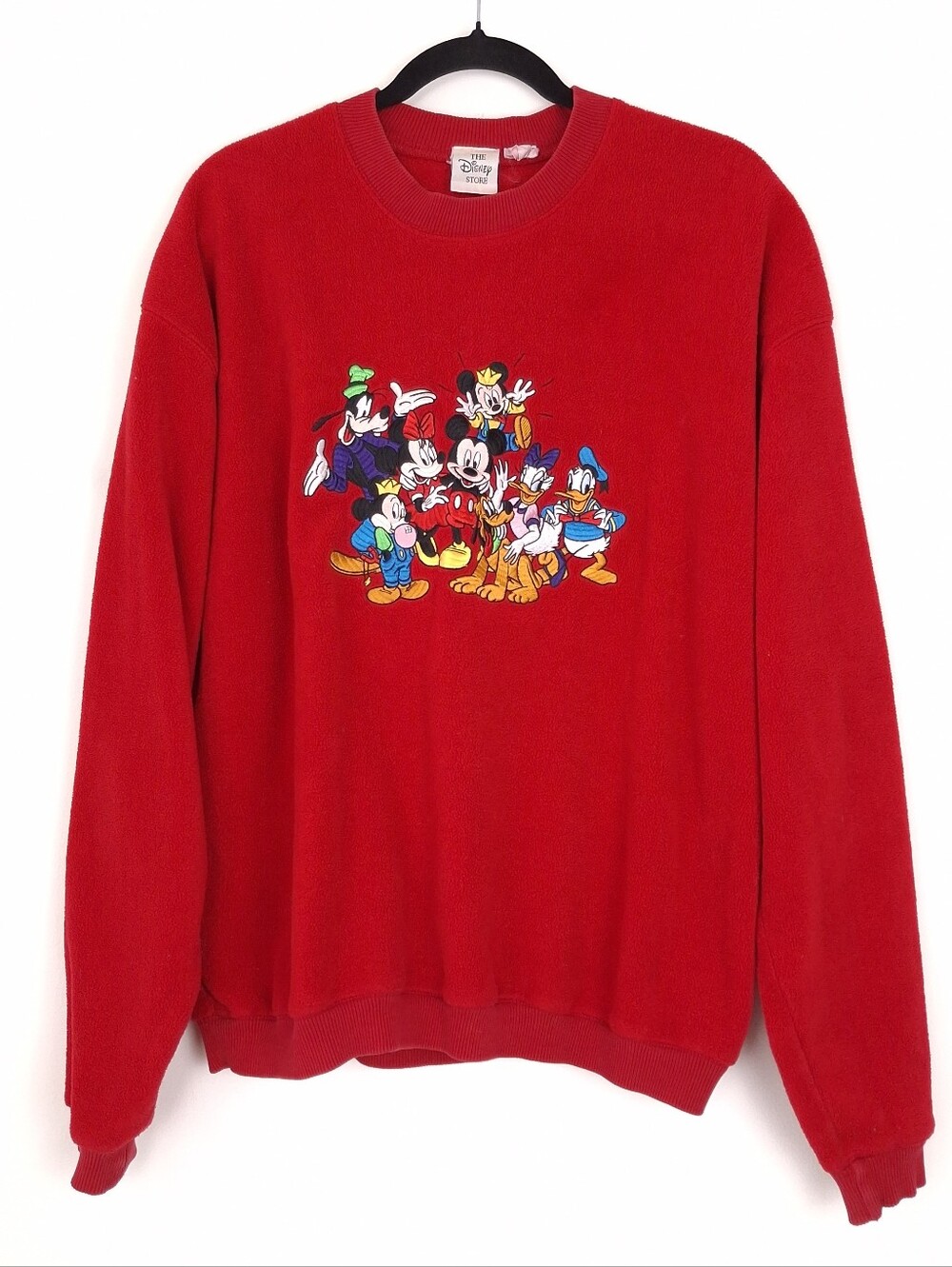 The Disney Store vintage 90s Mickey & friends fleece sweatshirt oversized cozy